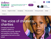 Tablet Screenshot of childrenengland.org.uk